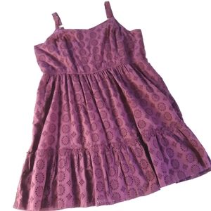 NWT New Lane Bryant Sleeveless Fit & Flare Lace Overlay Dress with Pockets